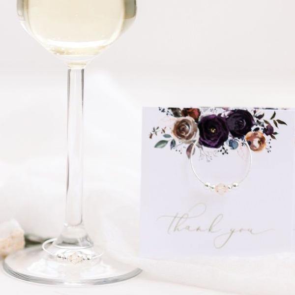 Wine Glass Name Tags Wedding, Wine Glass Markers Name