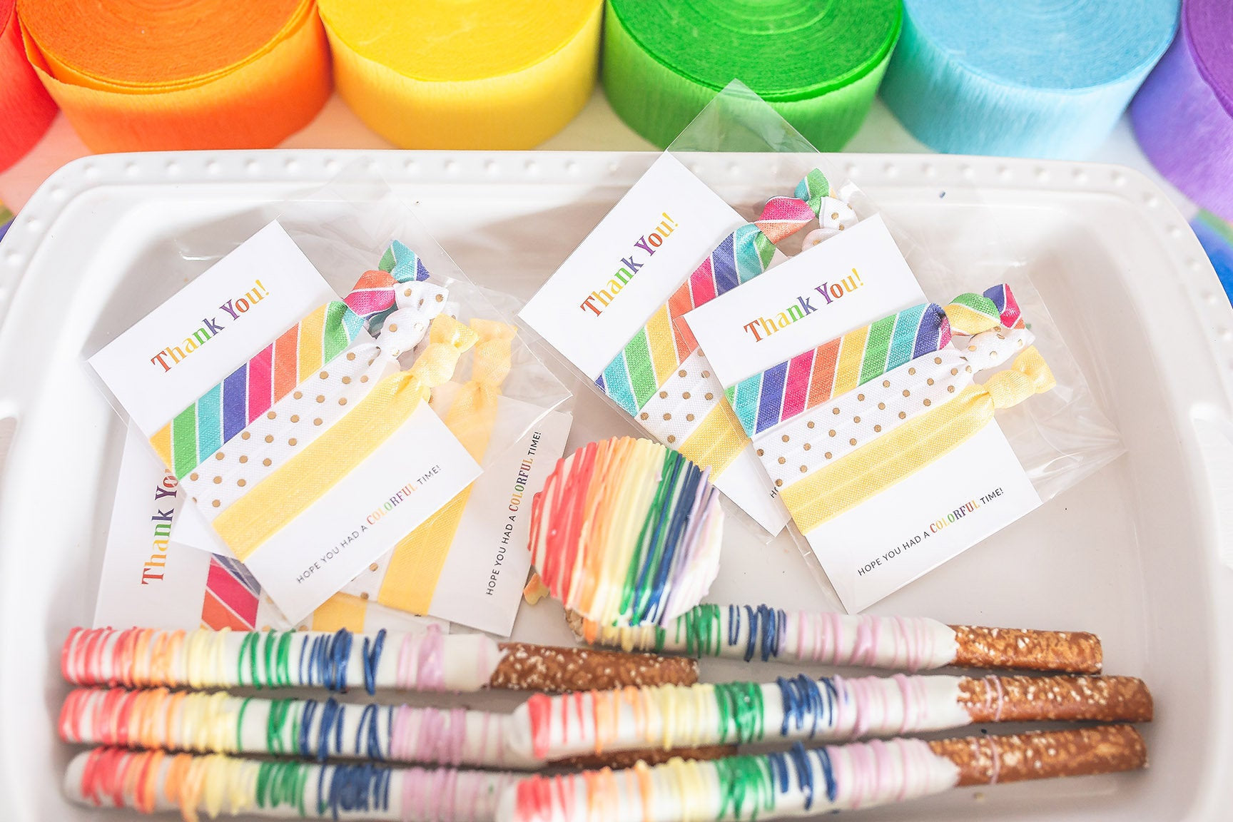 Make Your Own Rainbow Printable - Rainbow Party Favors - A Few Shortcuts