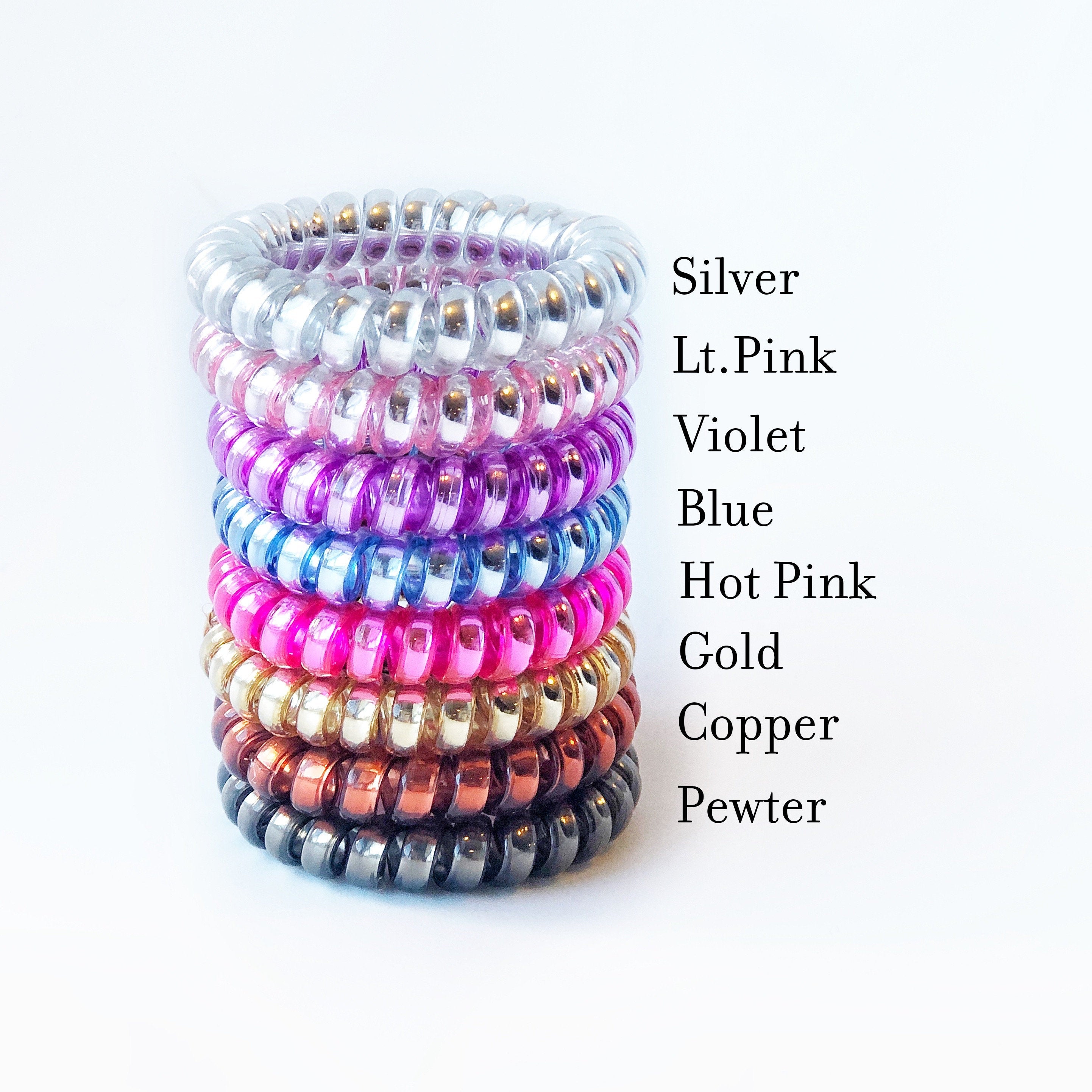 Lake Hair Don't Care, Spiral Hair Ties, Lake Tahoe Bachelorette Party Favors - @PlumPolkaDot 