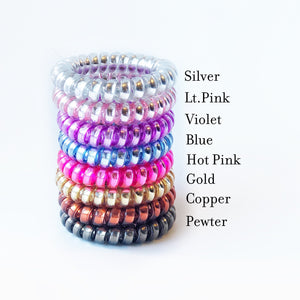 12th Birthday Party Favors, Spiral Hair Ties - @PlumPolkaDot 