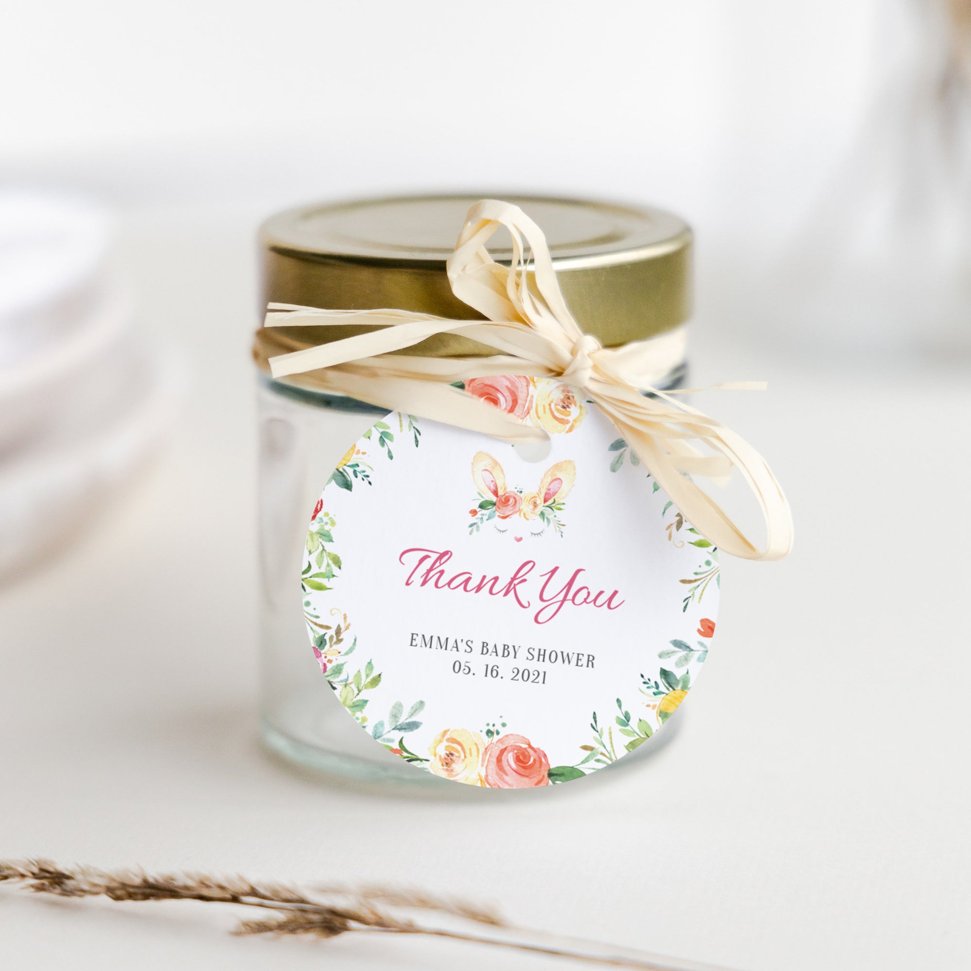Ice Cream Baby Shower Favor Tags Editable Template, Thank You Baby Spr –  Puff Paper Co