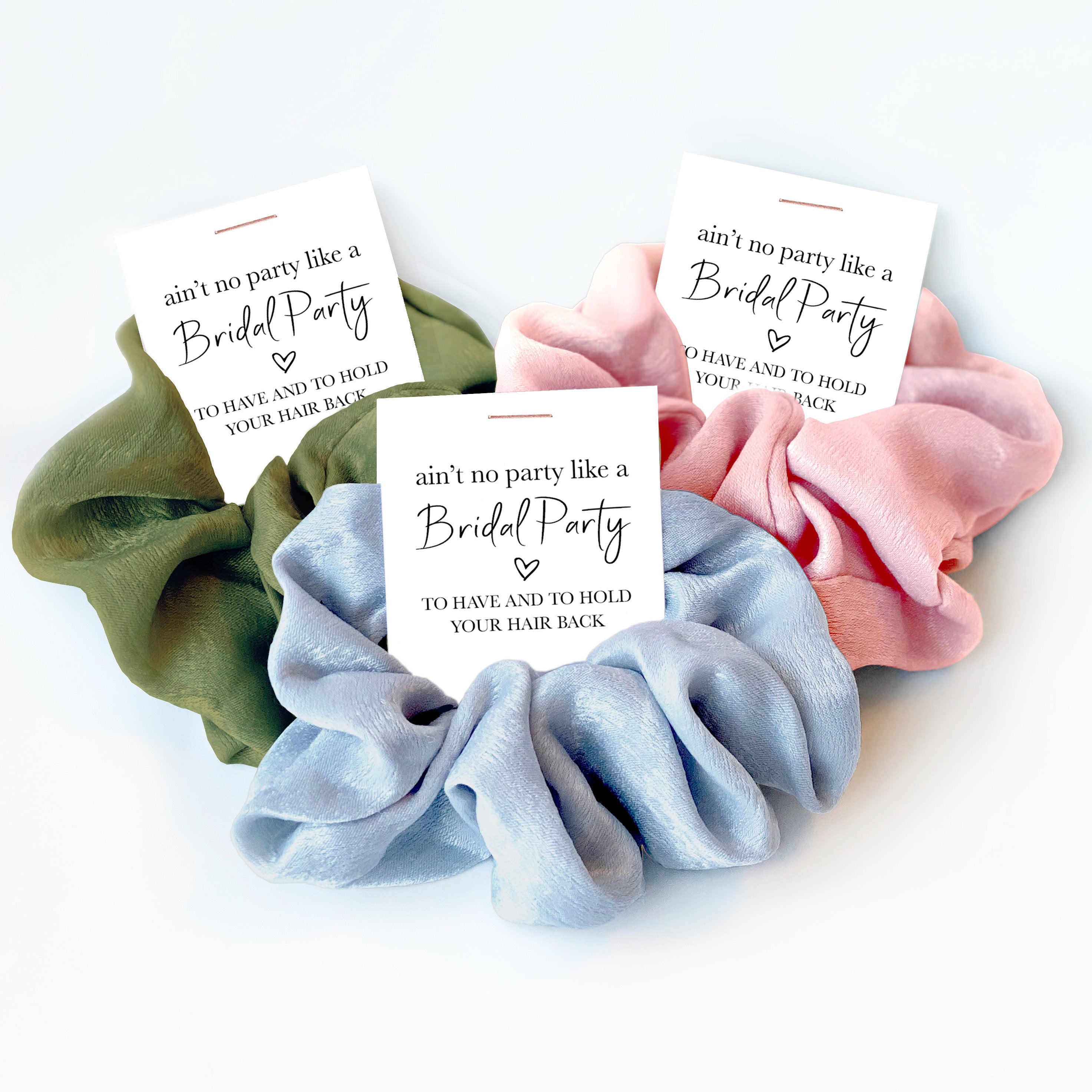 Ain&#39;t No Party Like a Bridal Party, Bridesmaid Gift Scrunchie, Small Bridal Party Gifts, Bridesmaid Box Items, Bridesmaid Proposal Gift