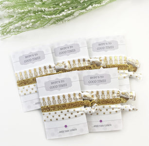 Pineapple Bachelorette Party Favors, Pineapple Party Favors for Women, Bachelorette Party Hair Ties, Bachelorette Hair Ties - @PlumPolkaDot 